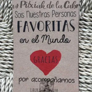 Tarjeta de Agradecimiento Kraft