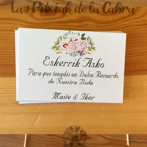 Tarjetas de agradecimiento en euskera