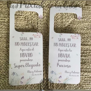 Cuelga puertas no molesten Elia