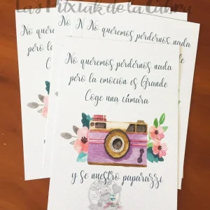 “Coge una cámara y se nuestro paparazzi”