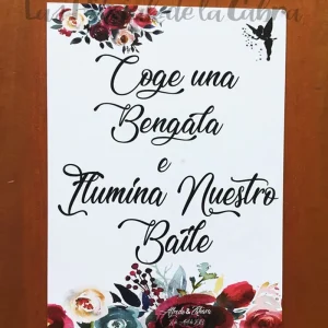“Coge una bengala e ilumina nuestro baile”