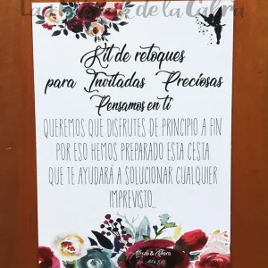 “Kits de retoques para invitadas preciosas”