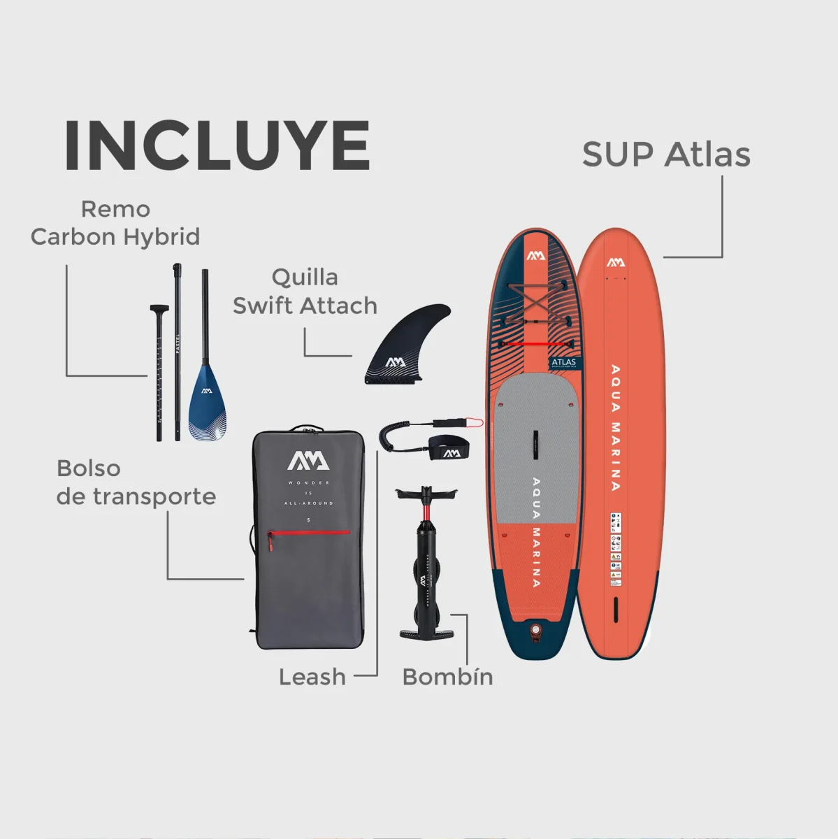 Stand Up Paddle SUP Atlas 12'0" - Imagen 4