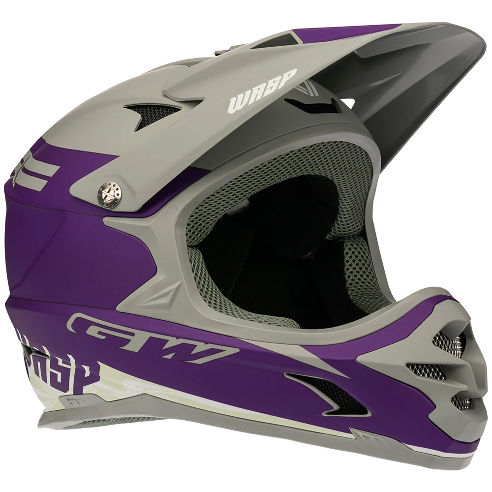 Casco Wasp Morado- Gris Dark - Imagen 2