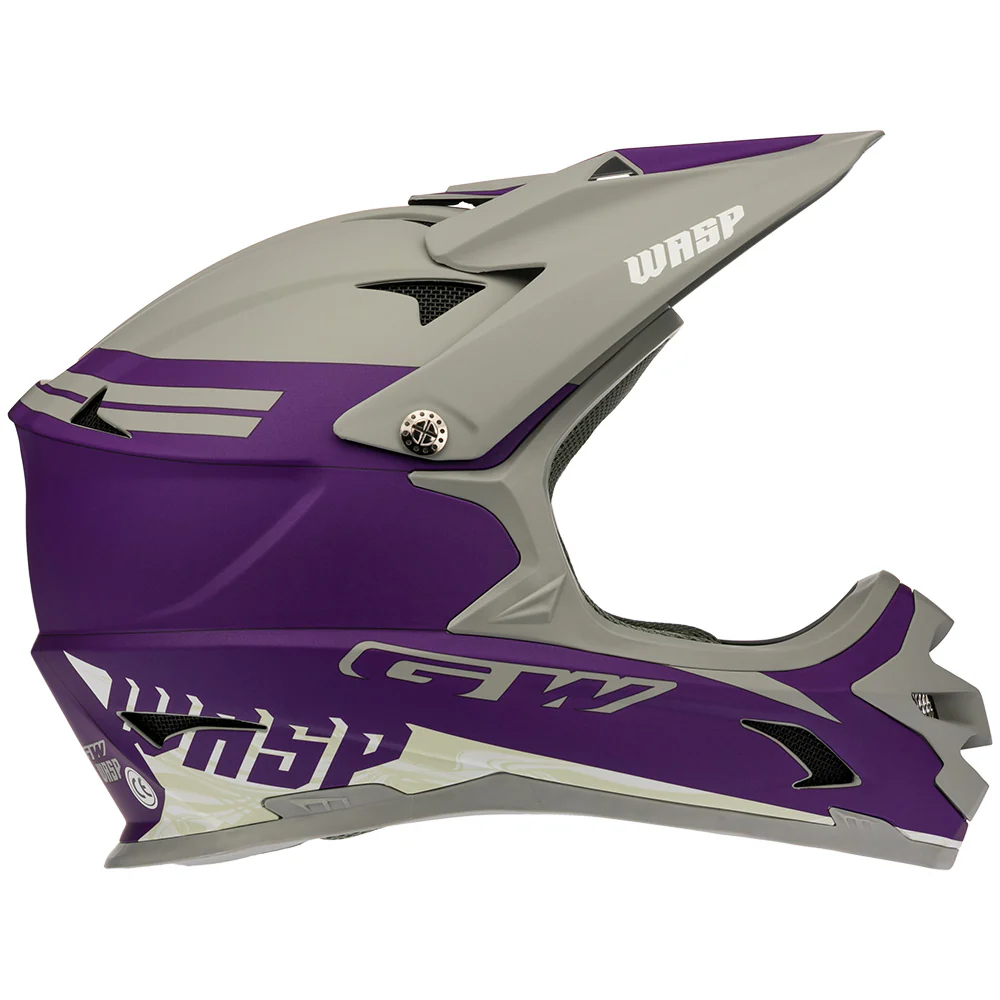 Casco Wasp Morado- Gris Dark - Imagen 4