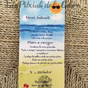 Minuta Infantil Playa