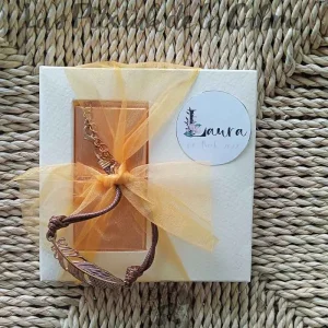 Pulsera Pluma y Bombones