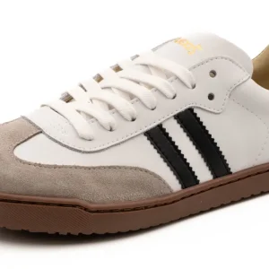 Flexinens calzado barefoot XL horma ancha 9026-X Blanco rajas negras