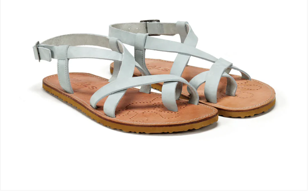 Waals sandalias Barefoot minimalistas cuero Natur II