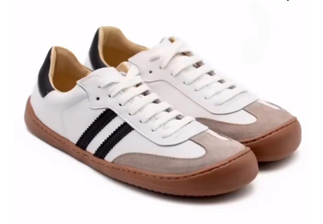 Flexinens calzado barefoot XL horma ancha 9026-X Blanco rajas negras - Imagen 3