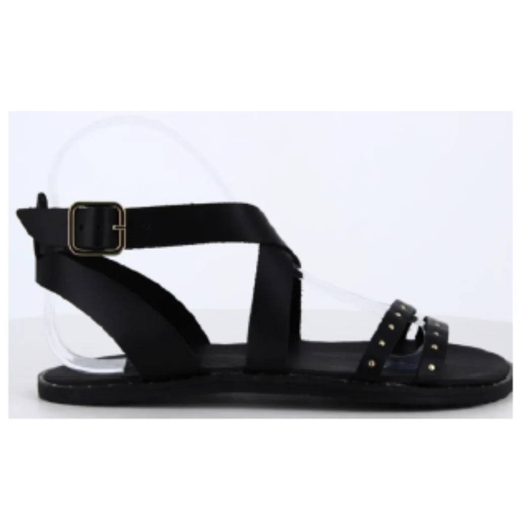 Vivant sandalias barefoot Cairo vaqueta negro - Imagen 2