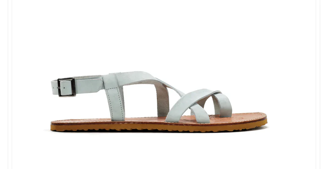 Waals sandalias Barefoot minimalistas cuero Natur II - Imagen 4