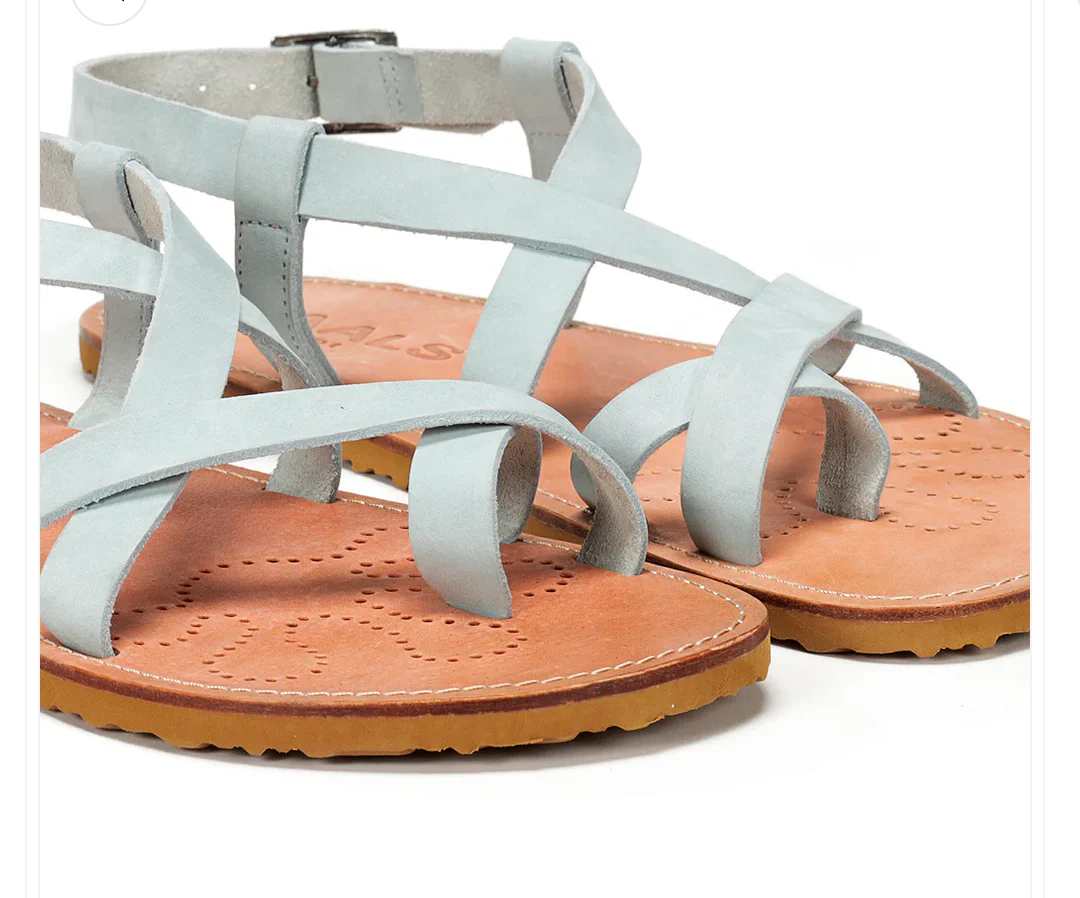 Waals sandalias Barefoot minimalistas cuero Natur II - Imagen 5