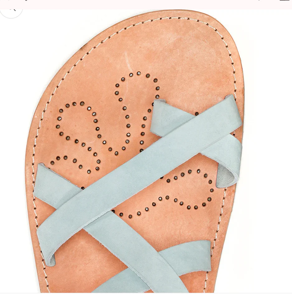 Waals sandalias Barefoot minimalistas cuero Natur II - Imagen 8