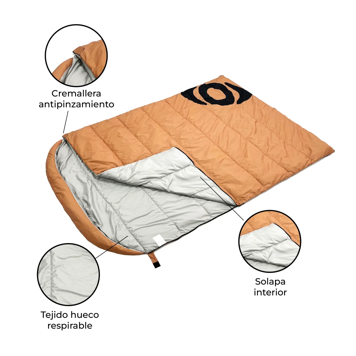 Saco de Dormir Doble Waterproof Provincia - Imagen 4