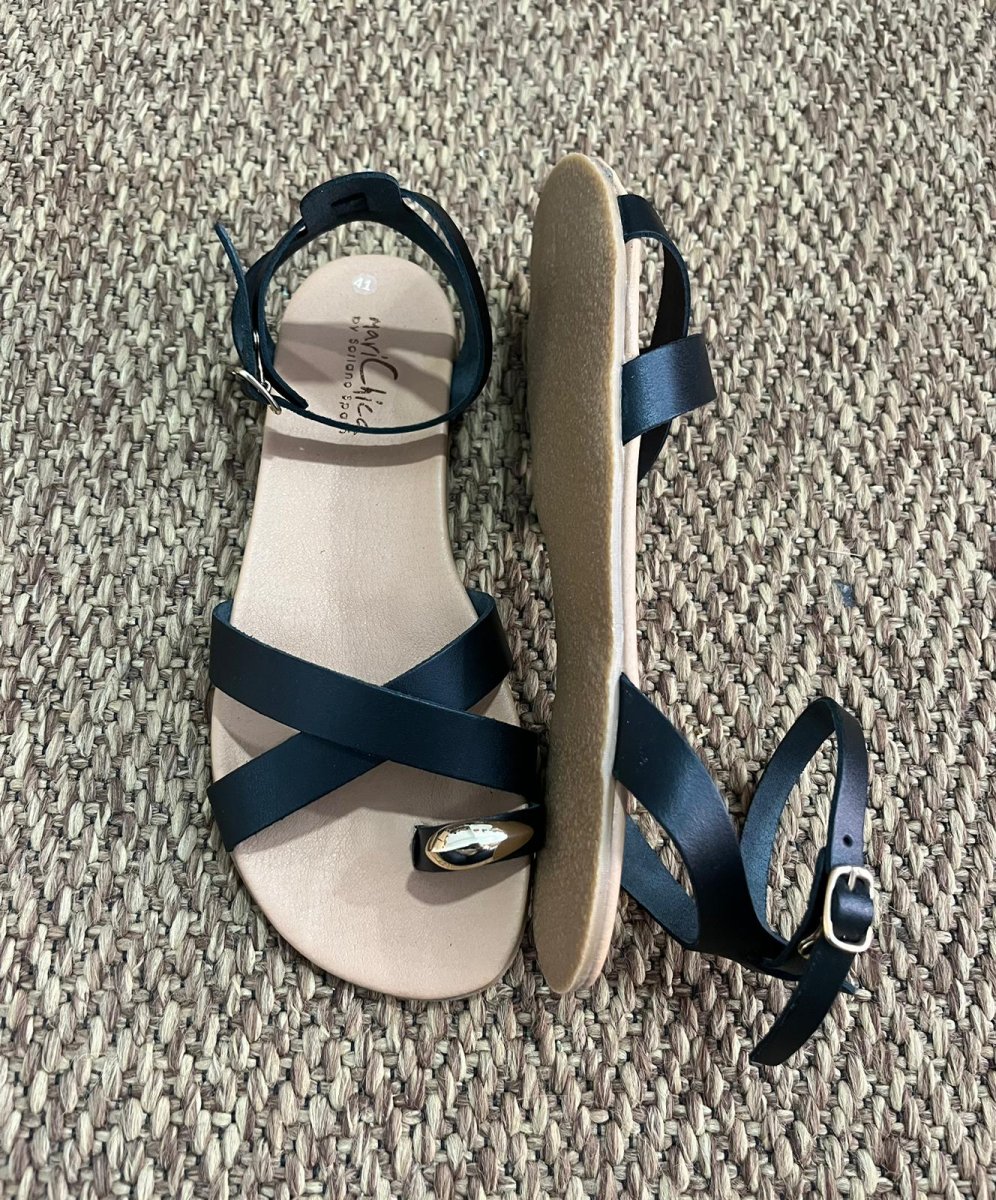 Marichica by Soriano sandalias barefoot de Piel Hecha a Mano en España Modelo BA2221 Negro - Imagen 3