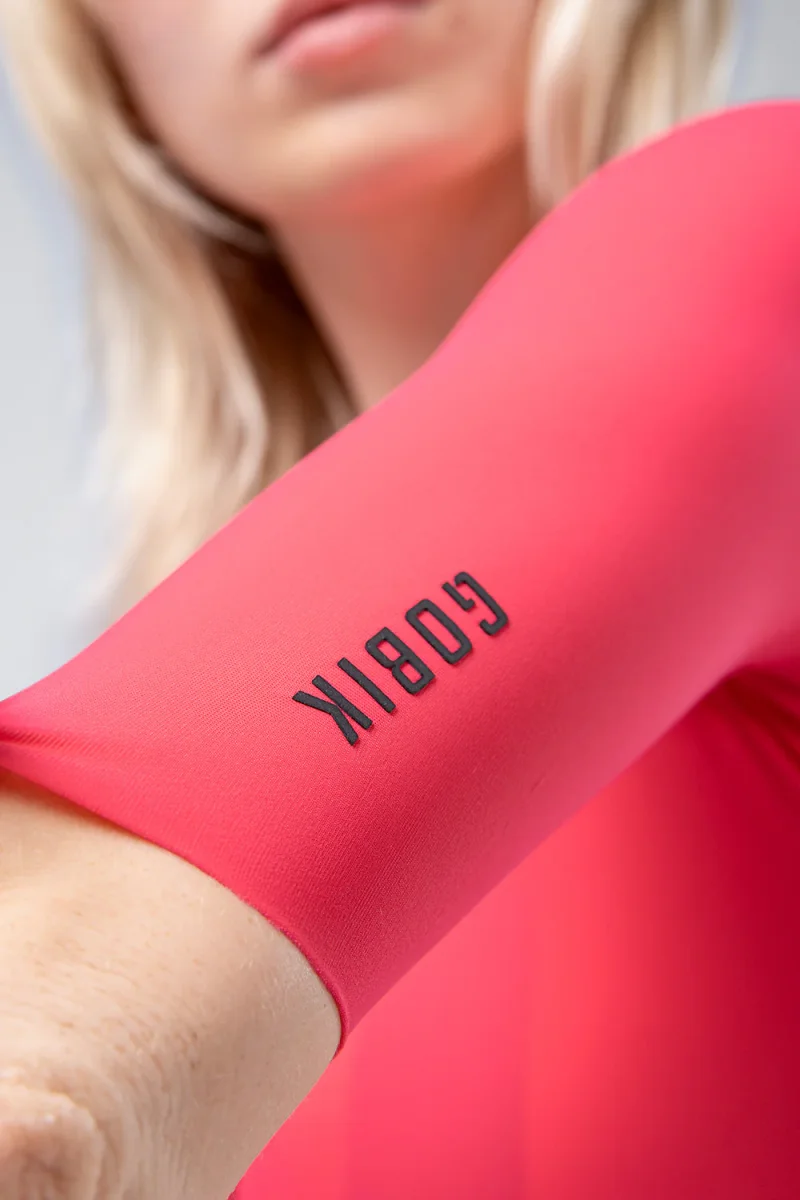 Gobik Maillot Manga Corta Unisex CX Solid Cerise - Imagen 6