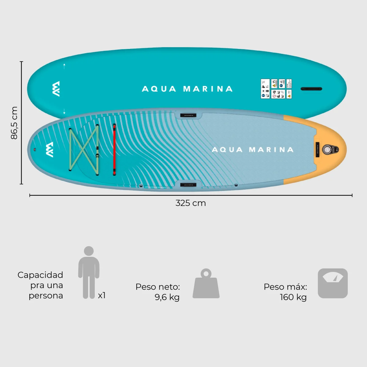 Stand Up Paddle SUP Dhyana Fitness 8’2″ - Imagen 4