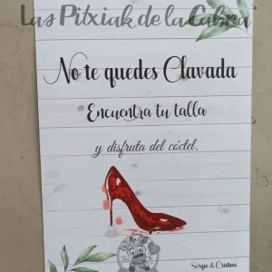 Cartel Tacones Sergio&Cristina