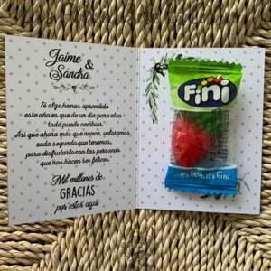 Tarjeta Agradecimiento Jaime&Sandra