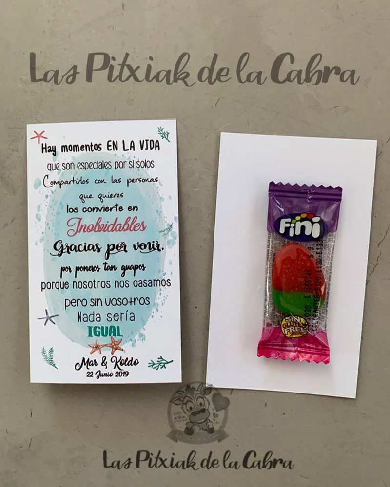 Tarjeta de Agradecimiento Mar&Koldo