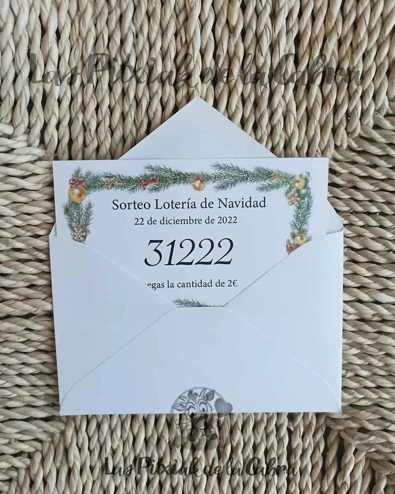 Tarjeta con sobre navideña - Imagen 3