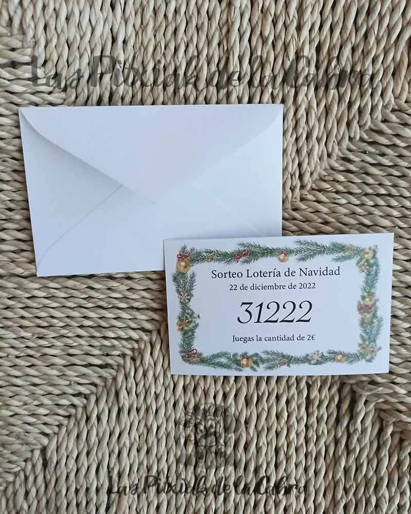 Tarjeta con sobre navideña - Imagen 2